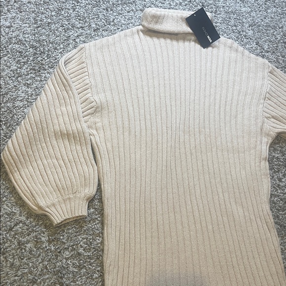 Too Cozy Turtle Neck Sweater Dress chunky sleeves small - Picture 10 of 12